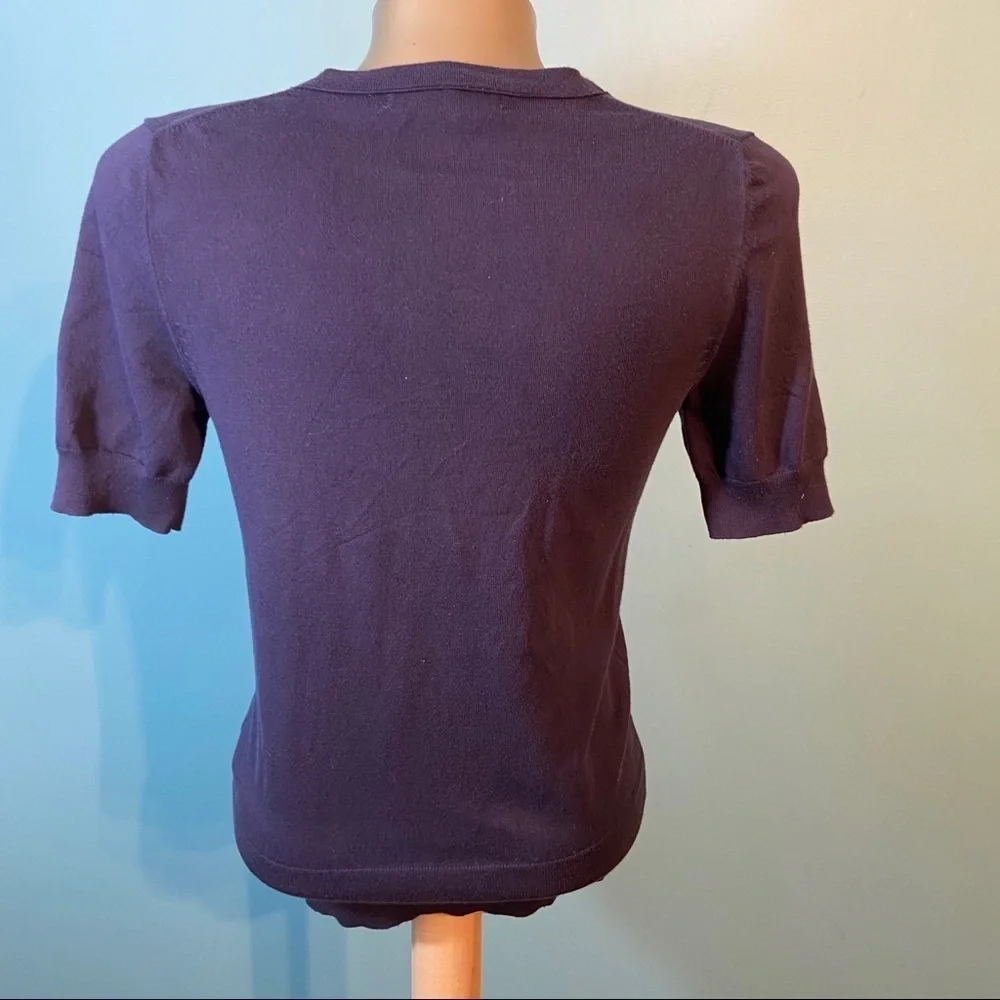 💥5/$25  Banana Republic short sleeved cardigan sweater‎ - Picture 3 of 6